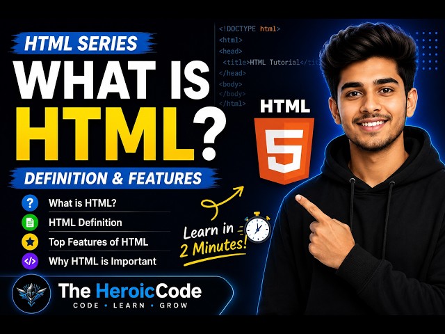 What is HTML? | Define HTML & Its Features Explained | HTML Tutorial for Beginners | #coding #trend