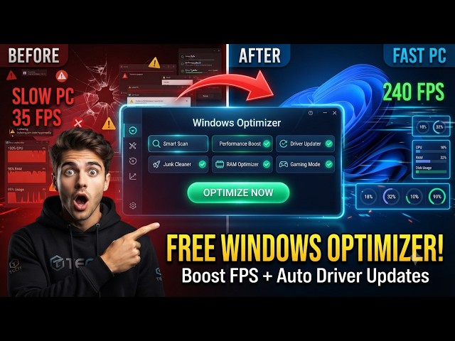 This FREE Windows Optimizer Boosts FPS & Updates ALL Drivers! 🚀