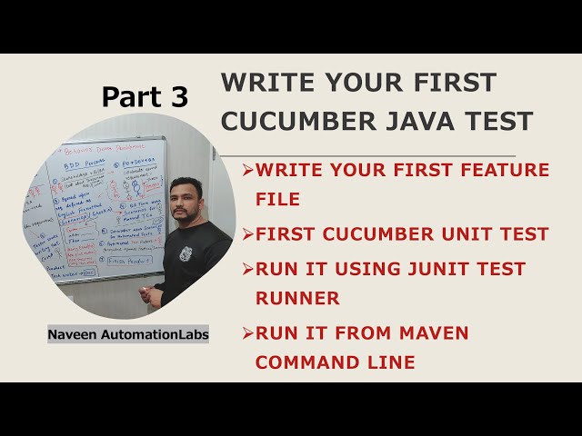 #3 - Cucumber (BDD) with Java - Write your first #Cucumber Test with (#Gherkin) Feature File