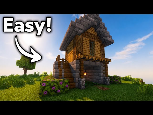 Minecraft Easy House Tutorial 🏡 | Simple Survival Starter House