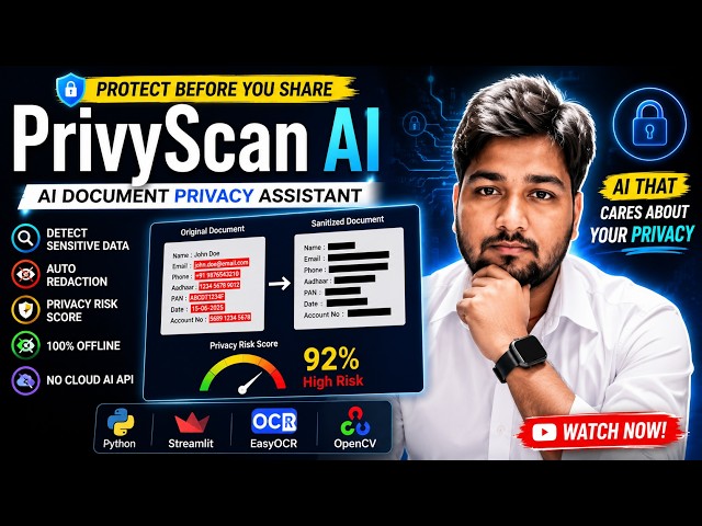PrivyScan AI | On-Device Document Privacy Agent | Offline AI Project