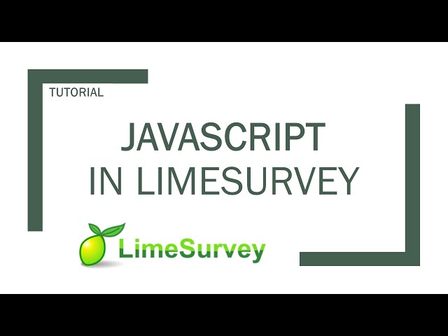 LimeSurvey: JavaScript-Code einfügen