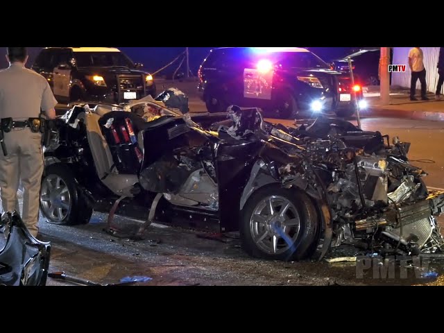 Stringers Live 🔴 Cadillac VS Big Rig - Double Fatal Crash - @PMTVLA