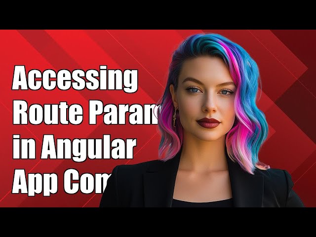Angular 2/4: How to Access Route Parameters in the App Component