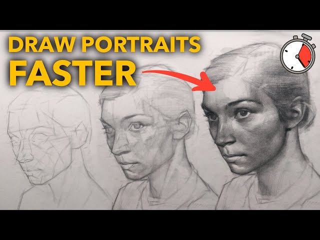 How I got FASTER at PORTRAIT DRAWING