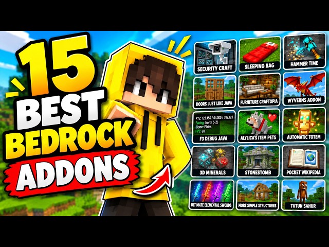 15 BEST Minecraft Bedrock Addons You NEED to Try in 2026! 🔥
