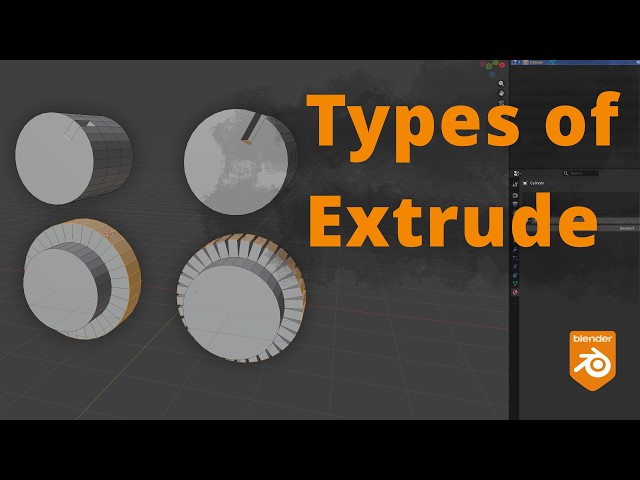 Blender - Different Types of Extrude
