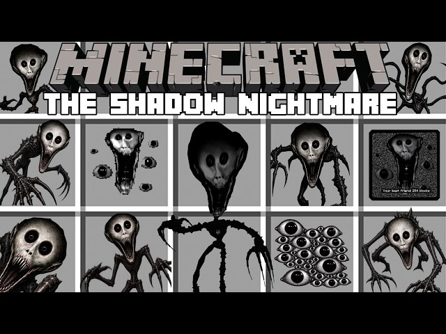 Minecraft THE SHADOW IN NIGHTMARE MOD / RUN HORROR MOD! (Minecraft Mods)