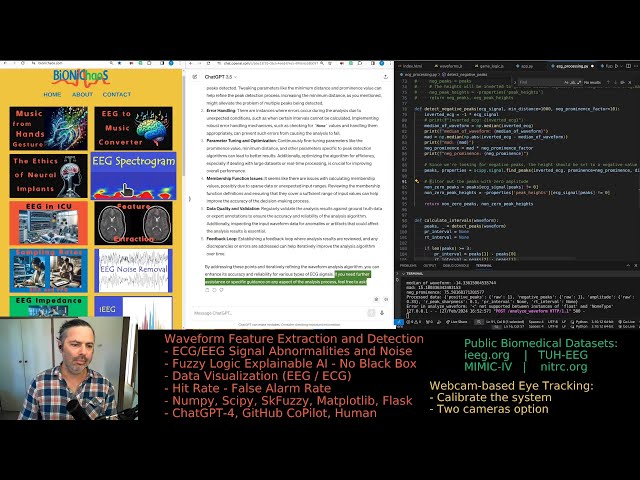 Exploring Web-Based Tools for Real-Time Feature Detection and ECG Analysis