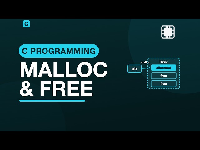 malloc and free — Programming With C | 8.1