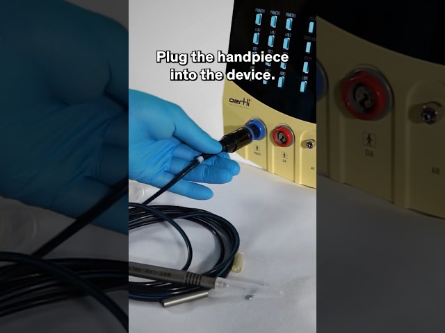 Connect the phaco handpiece on Faros #ophthalmology #eyesurgeon #cataract