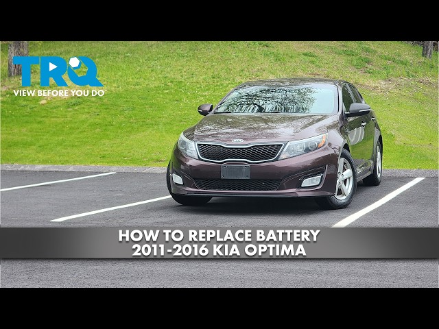 Cómo reemplazar la batería del Kia Optima 2011-2016