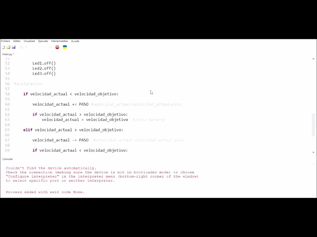 27. ESP32 Micro Python Conexión Motor DC 3ra practica ciclo DUTY
