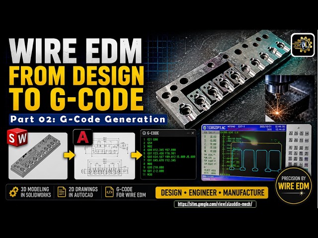 G Code Generation for Wire Electrode Discharge Machining (WEDM) Process and Operation.