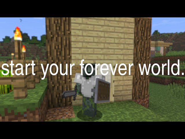 how to actually play a minecraft world for longer than two weeks.