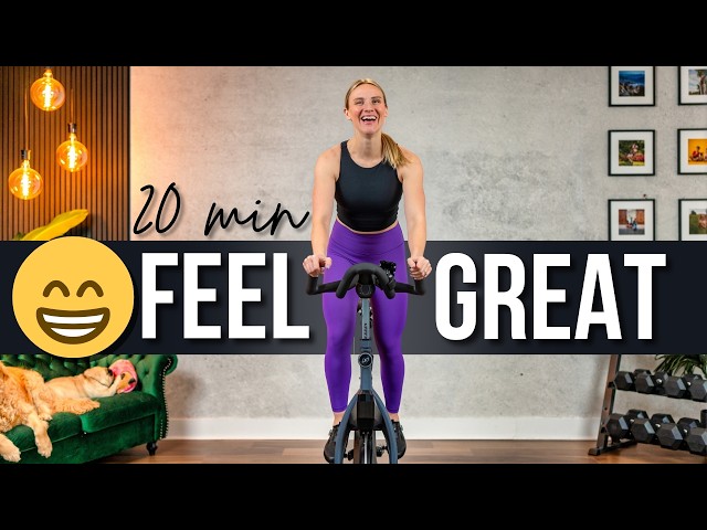 20 min  FEEL GREAT Indoor Cycling Workout