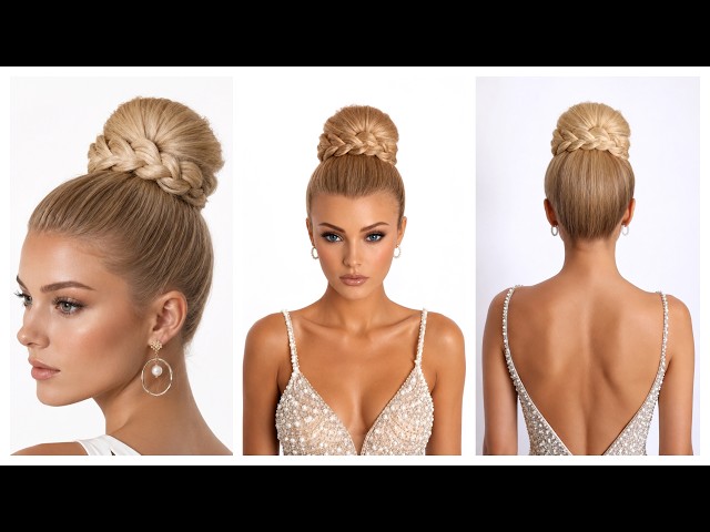 Elegant High Bun That Looks Like You Went to a Salon