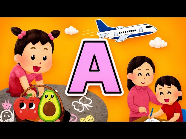 Learn letter A with story|A Alphabet|