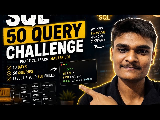 Oracle SQL Practice Questions | Solve SQL Queries on One Table | Oracle SQL for Beginners | RGPV