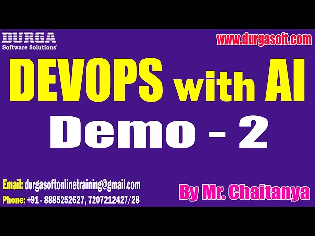 DEVOPS with AI tutorials || Demo - 2 || by Mr. Chaitanya On 10-01-2026 @7PM (IST)