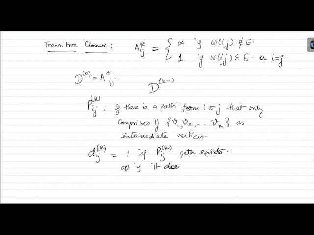 Adaptation to transitive closures