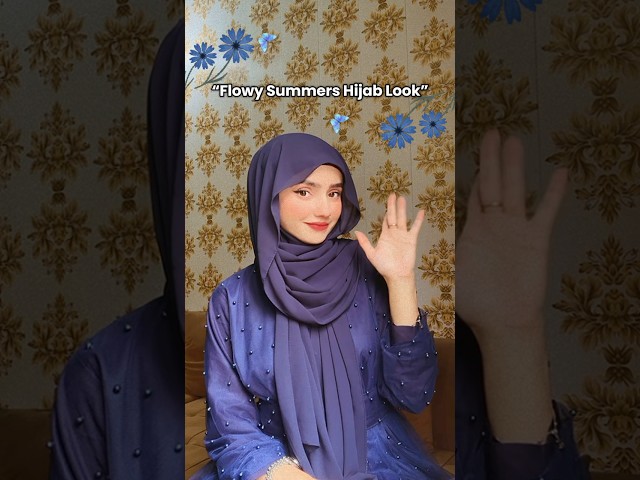 Flowy Summers Hijab Style By Areeba Tahir 🌷✨🦋🕊️ #hijabtutorial #fyp #viral #hijab #tutorial