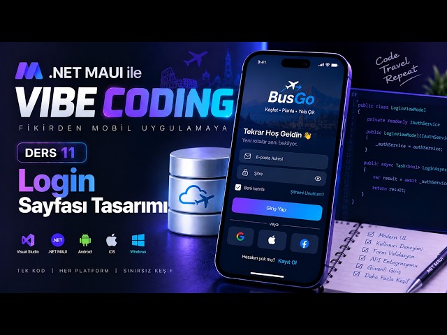 Vibe Coding with .NET MAUI #11 | From Idea to Mobile App ~ Login Page Design