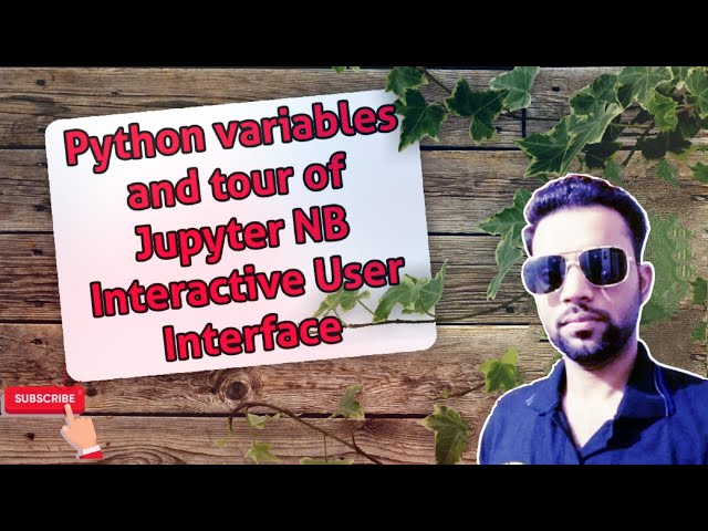 Lecture 7 Python variables and tour of Jupyter NB Interactive User Interface by Coding24by7