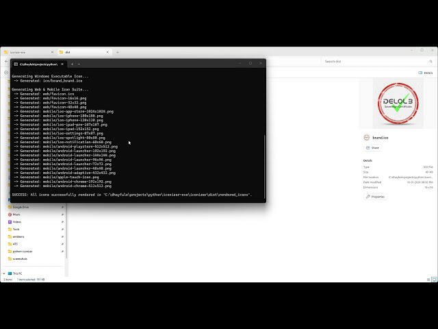 Pravin Dhayfule's Simple Python Iconizer