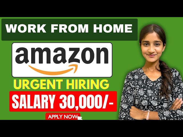 Amazon Work From Home Jobs 2026 | Jobs For 12th Pass Students | Jobs For Students Online At Home