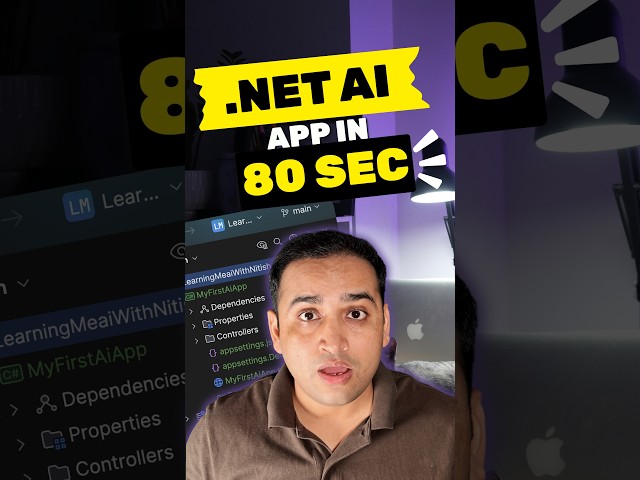🔥 Build a .NET Foundry app with Microsoft.Extensions.AI in under 80 seconds! ⏱️ #viral #shorts
