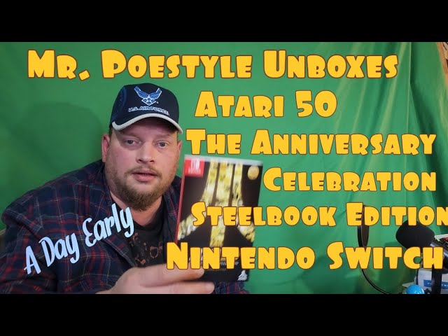 Mr. Poestyle Unboxes The Atari Anniversary Celebration Steelbook Edition For Nintendo Switch