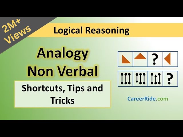 Non Verbal Analogy - Tricks & Shortcuts for Placement tests, Job Interviews & Exams