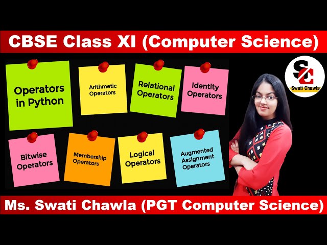 Operators in Python | Types of Operators | CBSE CLASS - XI | COMPUTER SCIENCE