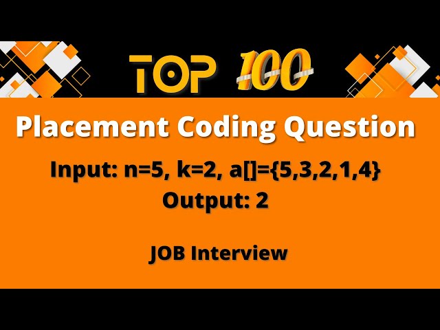 Top 100 Coding Question for Placement - 26 | JOB Interview Coding Question