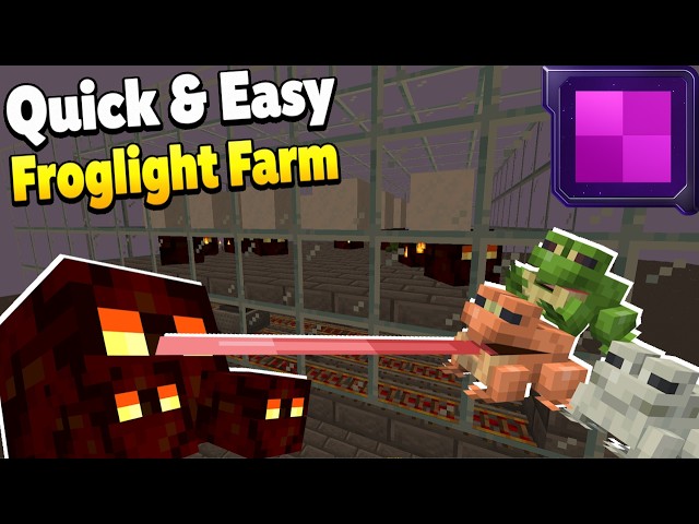 🐸 Simple Froglight Farm Tutorial | Minecraft Java Edition