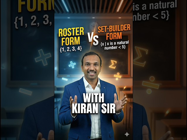 Roster vs. Set-Builder: The 10 marks you should NEVER lose in JEE/Boards! ✅📉"