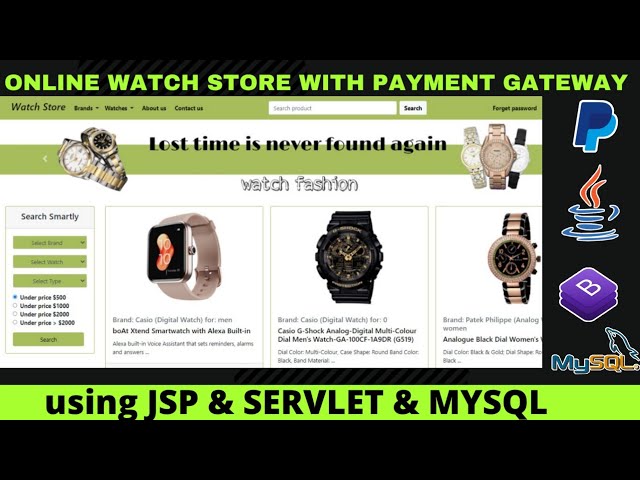 Online Shopping Web Application Project in Java | JSP & Servlet Project | PayPal Integrated Project