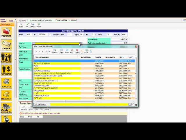 Customs Entry demonstration http://www.logisticaldatasolutions.com/customsentry-software.aspx