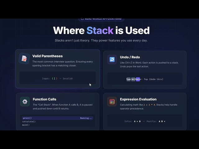 Stack Data Structure Explained with Real Life Examples!