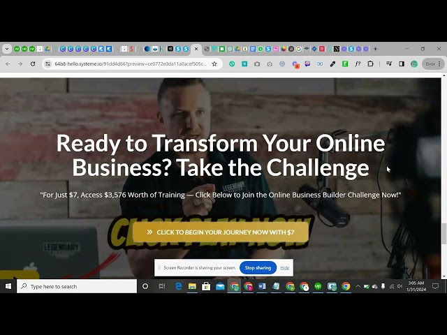 Systeme io HTML Landing page design