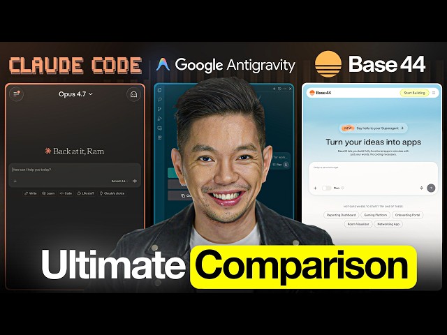 I Built the SAME App in Claude Code vs Google Antigravity vs Base44