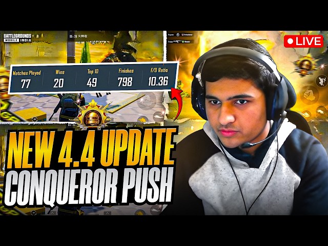 EXPLORING NEW 4.4 UPDATE 😱 TOP 100 LIVE😱10 KD + CHICKEN ONLY💥BGMI LIVE | #bgmi #pubgmobile #bgmilive