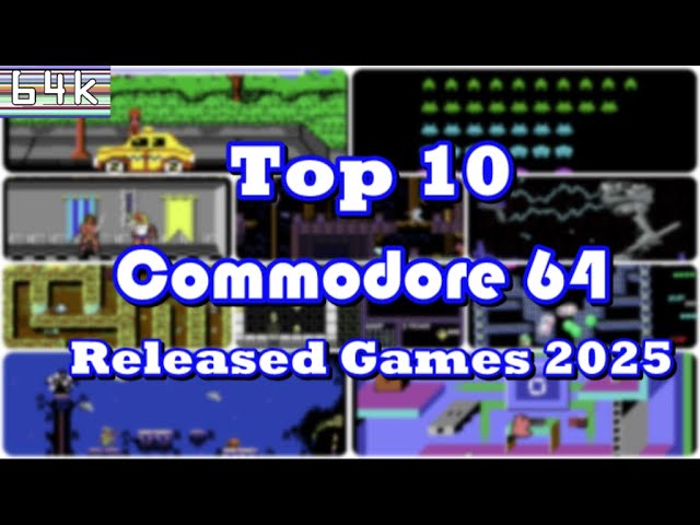 Top 10 Commodore 64 Released Games 2025