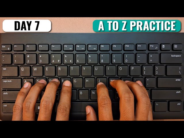English Typing Course- DAY 7 | Free Typing Lessons | Touch Typing Course | Tech Avi