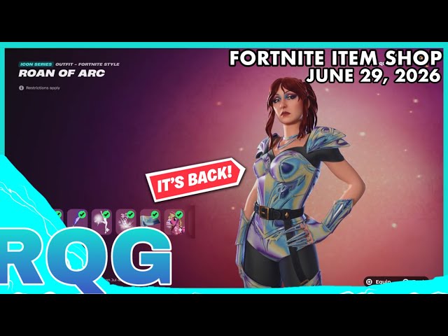 CHAPPELL ROAN IS BACK! FORTNITE ITEM SHOP (June 29, 2026)