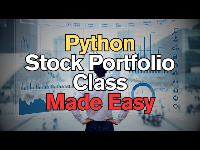 Python Stock Portfolio Class Made Easy - Handle Transactions, Balance & Holdings