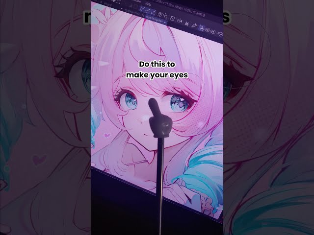 Make your eyes ACTUALLY pop #honkaistarrail #digitalart #hsrcreators #hyacine #arttutorial