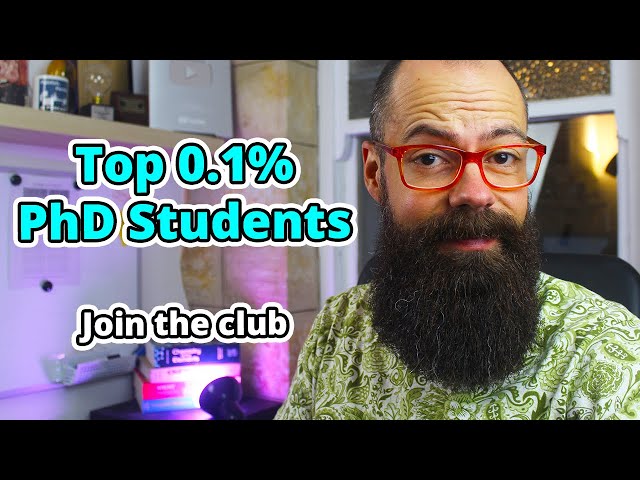 Rise to the Top: The Habits and Mindset of Top 0.1% PhD Students.