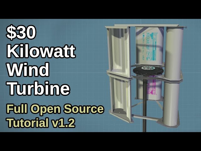 $30 DIY Kilowatt Wind Turbine - Build Tutorial v1.2
